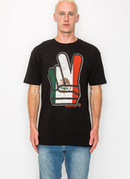 Vincistar Men's Mexican Flag T-Shirt - Black